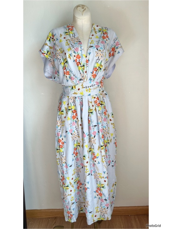Sundance Dresses & Skirts - Sundance Blanche Silk Kimono Dress Size 14 NEW
